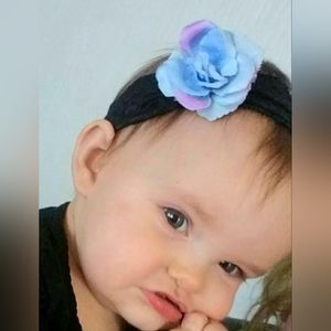 Blue Rose Headband